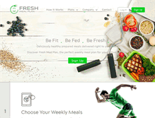 Tablet Screenshot of freshmealplan.com